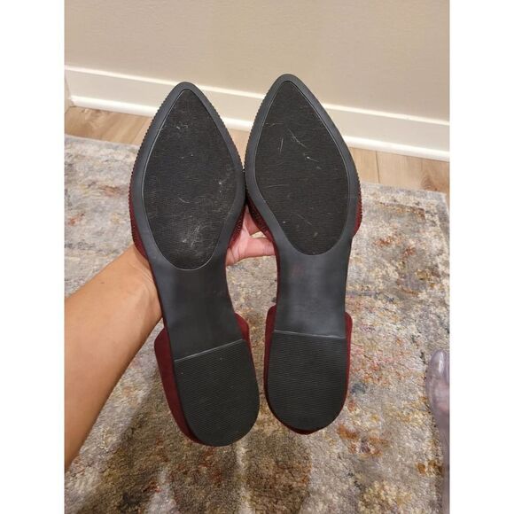 NWOT - Jones New York Roma Wine Sparkle Flats Size 10 - Picture 11 of 11
